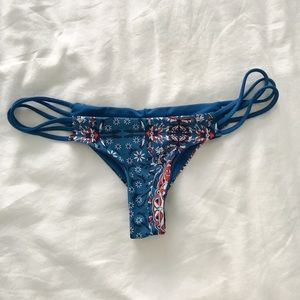 Floral Reversible Bikini Bottoms